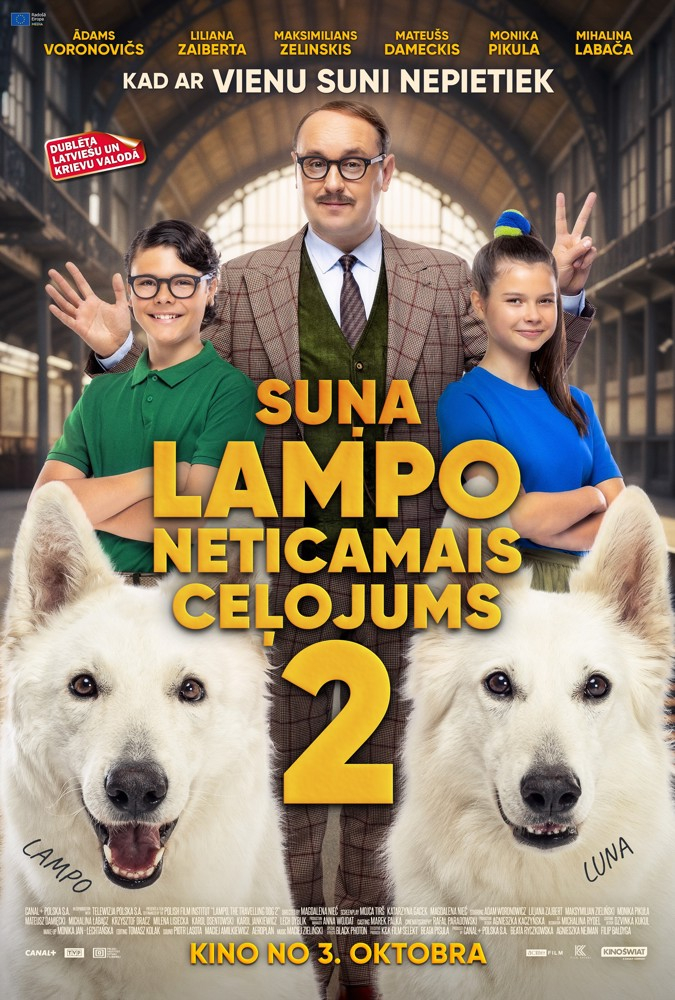 Kino afiša filmai Suņa Lampo neticamais ceļojums 2