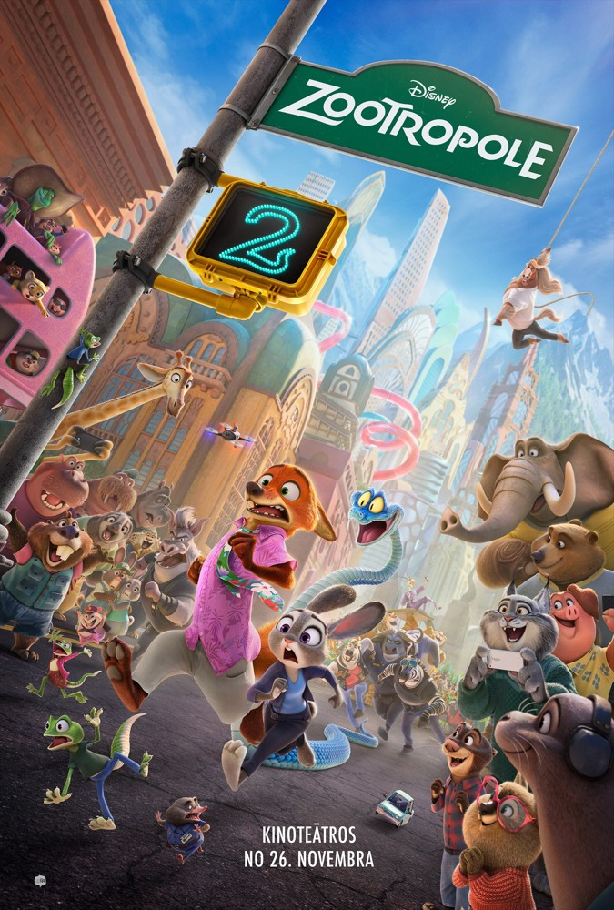 Kino afiša filmai Zootropole 2