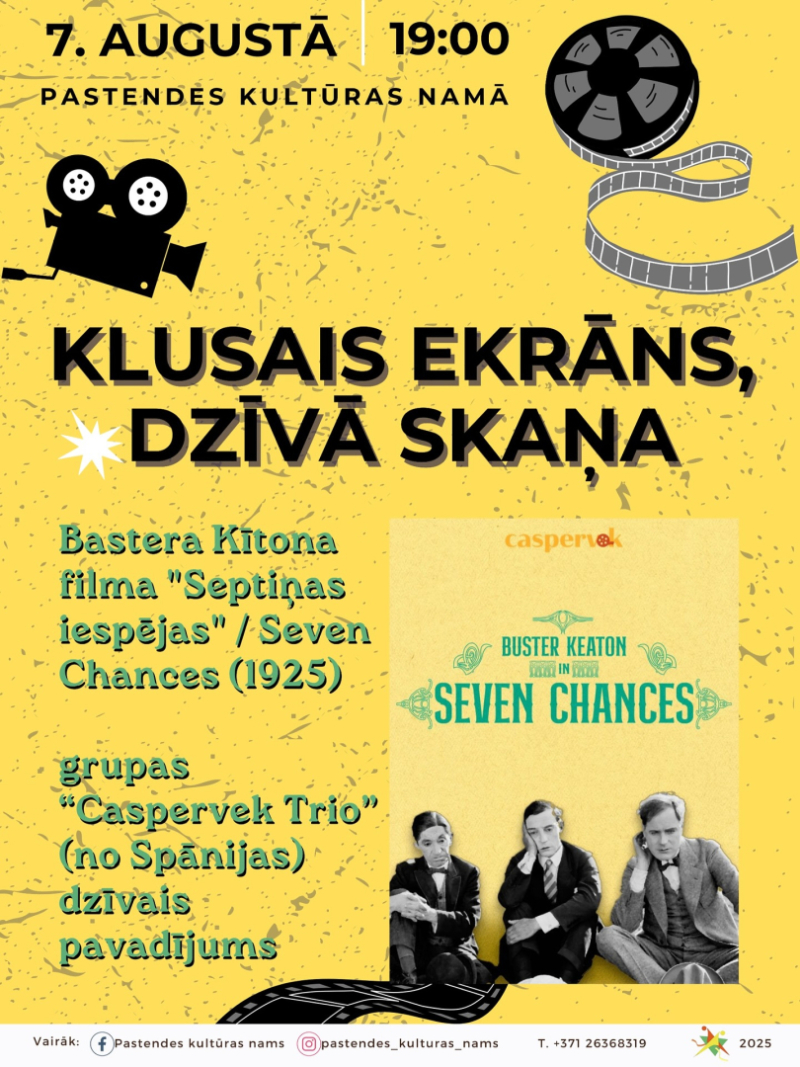 Klusais ekrāns, dzīvā skaņa afiša