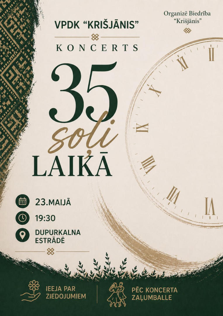 Koncerta 35 soļi laikā afiša