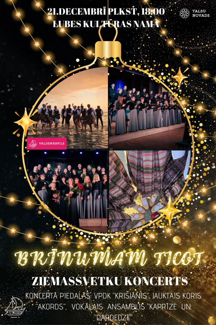 Koncerta Brīnumam ticot afiša