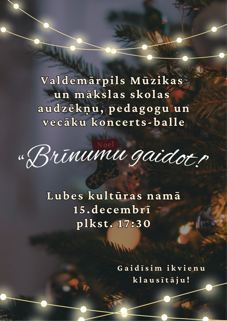 Koncerta Brīnumu gaidot afiša