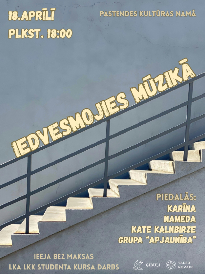 Koncerta Iedvesmojies mūzikā afiša