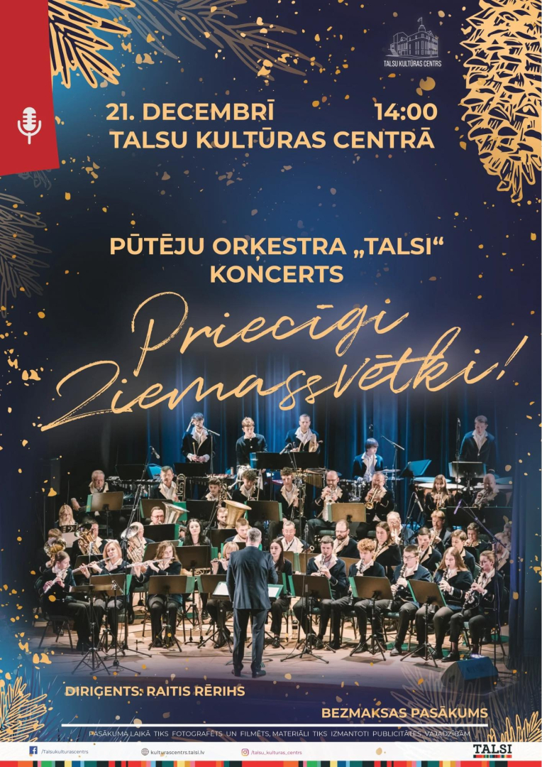 Koncerta Priecīgi Ziemassvētki afiša