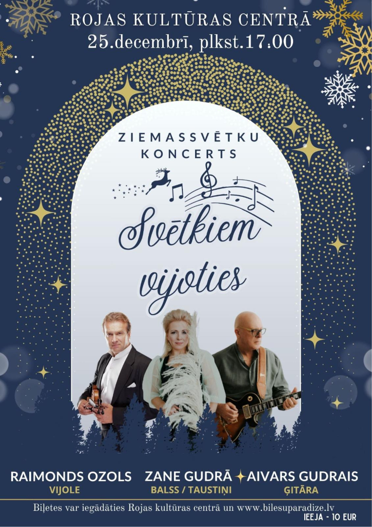 Koncerta Svētkiem vijoties afiša