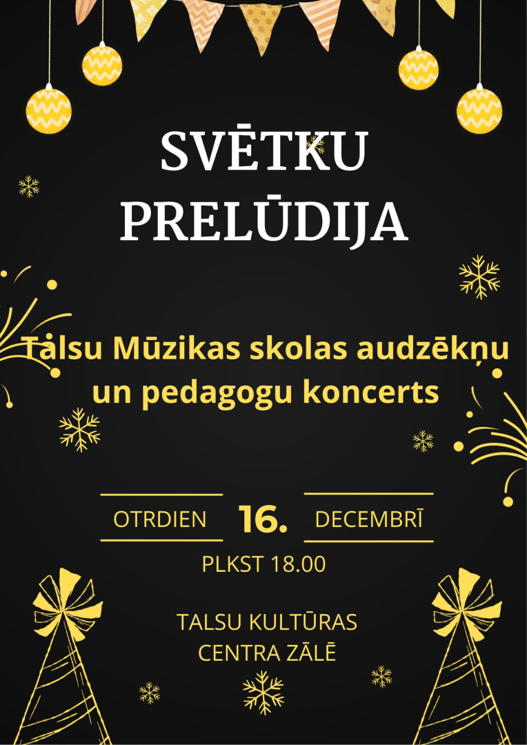 Koncerta Svētku prelūdija afiša