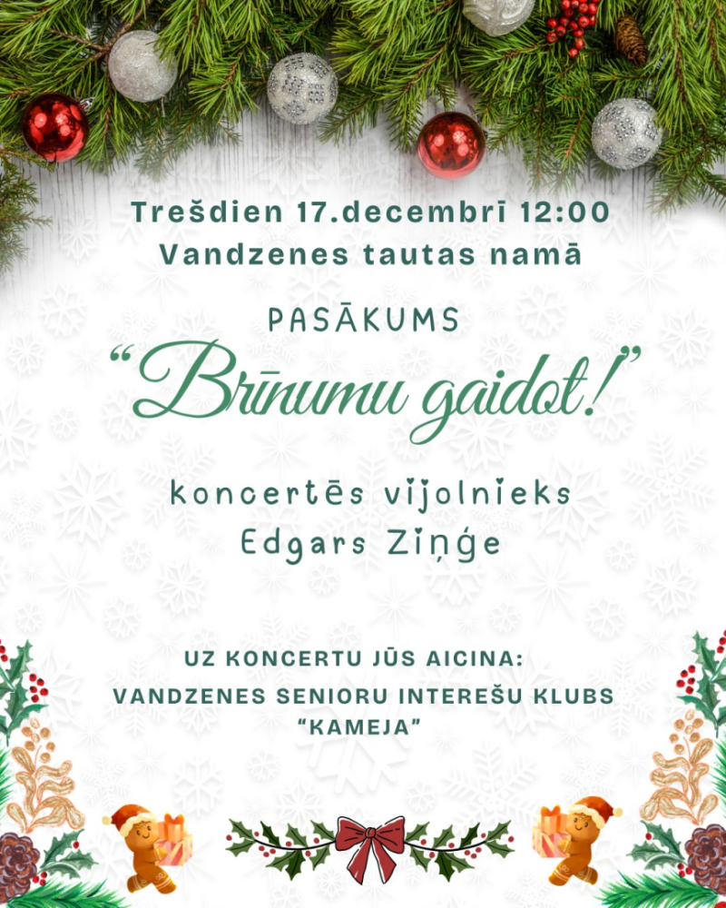 Pasākuma Brīnumu gaidot afiša