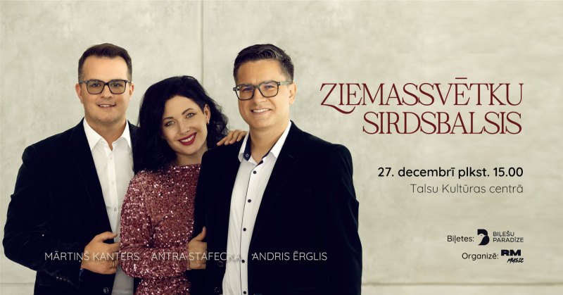 Koncerta Ziemassvētku sirdsbalss afiša