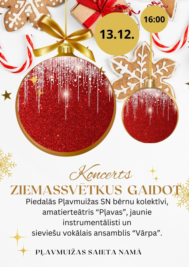 Koncerta Ziemassvētkus gaidot afiša