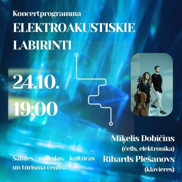 Koncertprogrammas Elektroakustiskie labirinti afiša