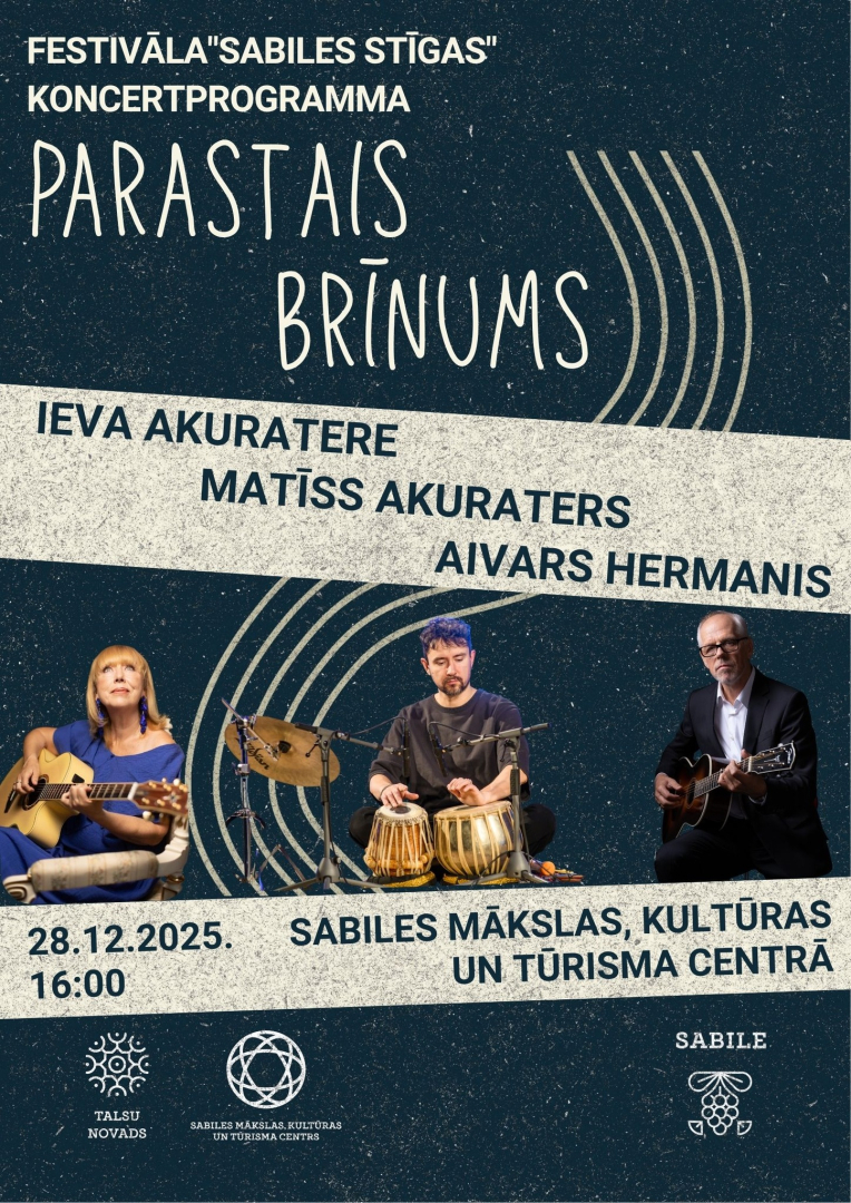Koncertprogrammas Parastais brīnums afiša