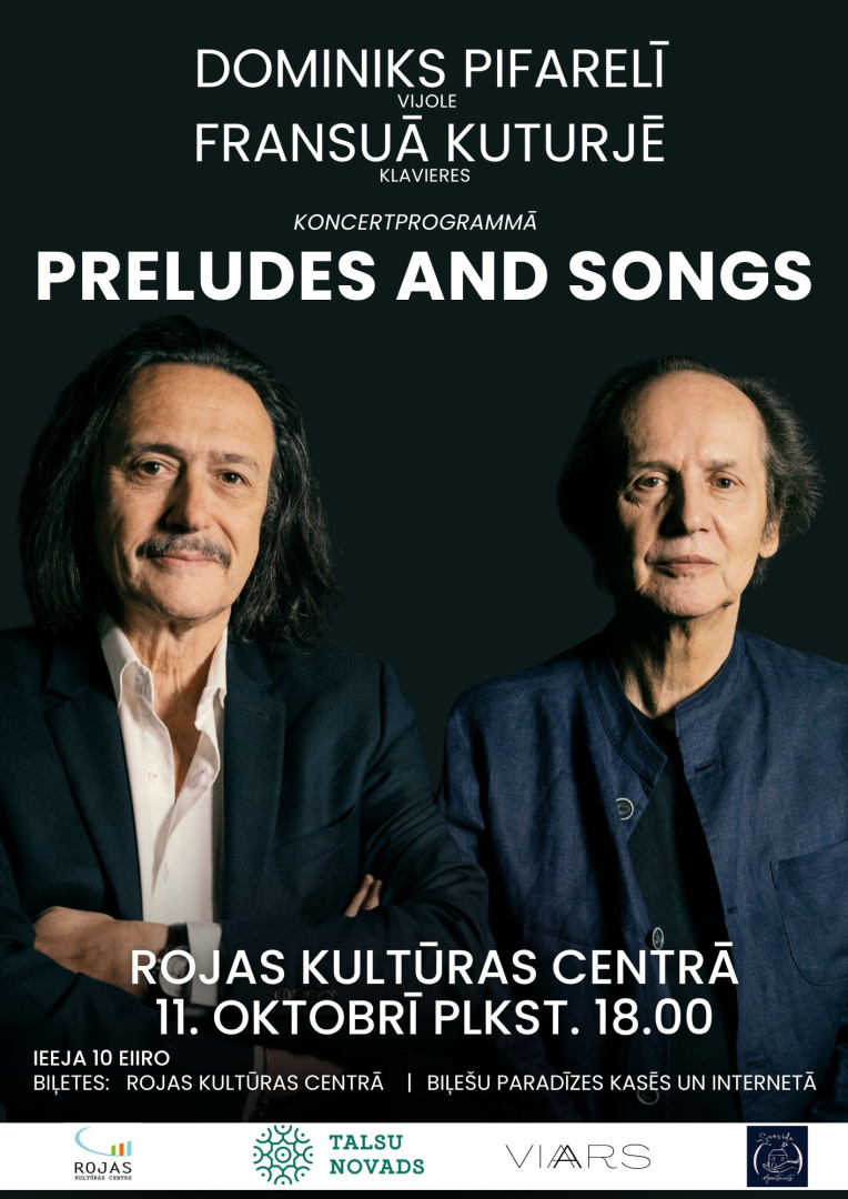 Koncertprogrammas Preludes and Songs afiša