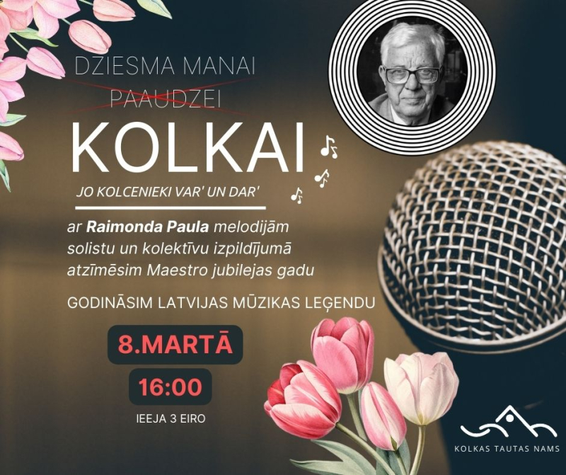 Dziesma manai Kolkai. Afiša