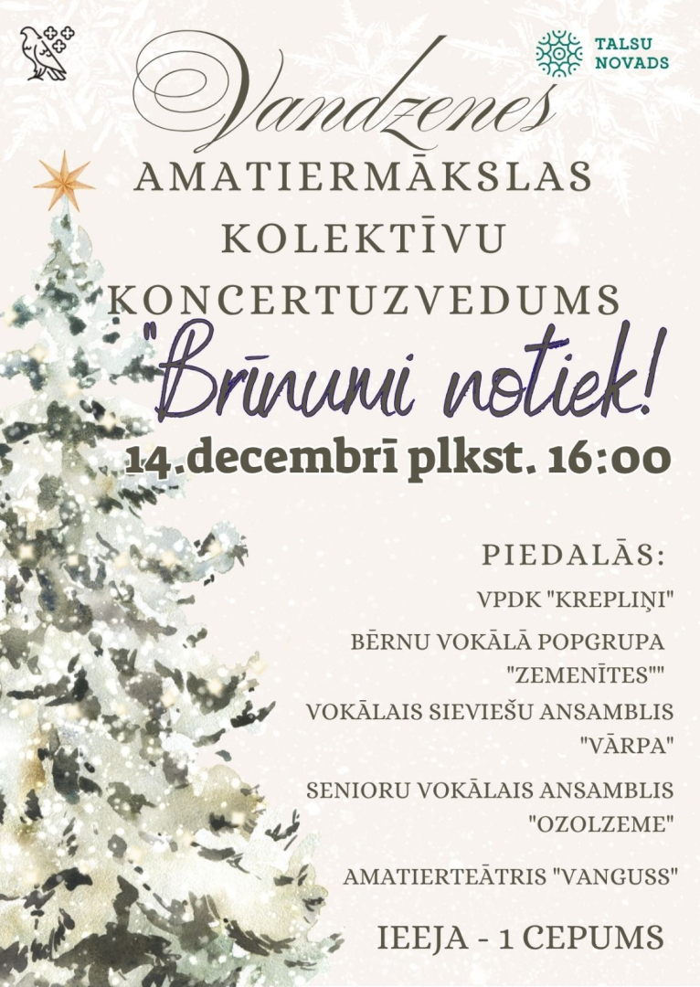 Koncertuzveduma Brīnumi notiek afiša