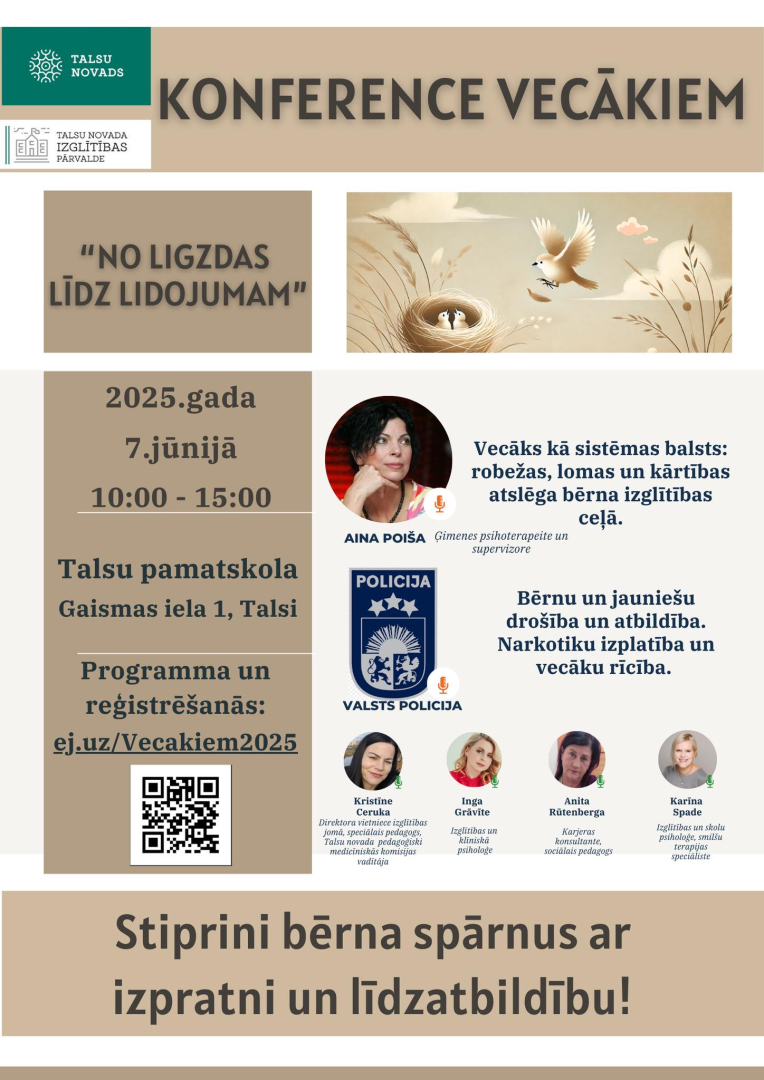 Konferences skolēnu vecākiem afiša