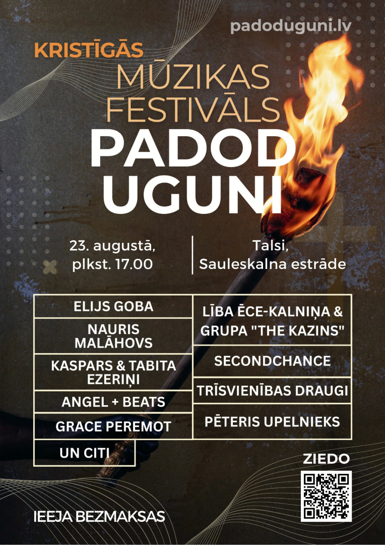 Mūzikas festivāla Padod uguni afiša