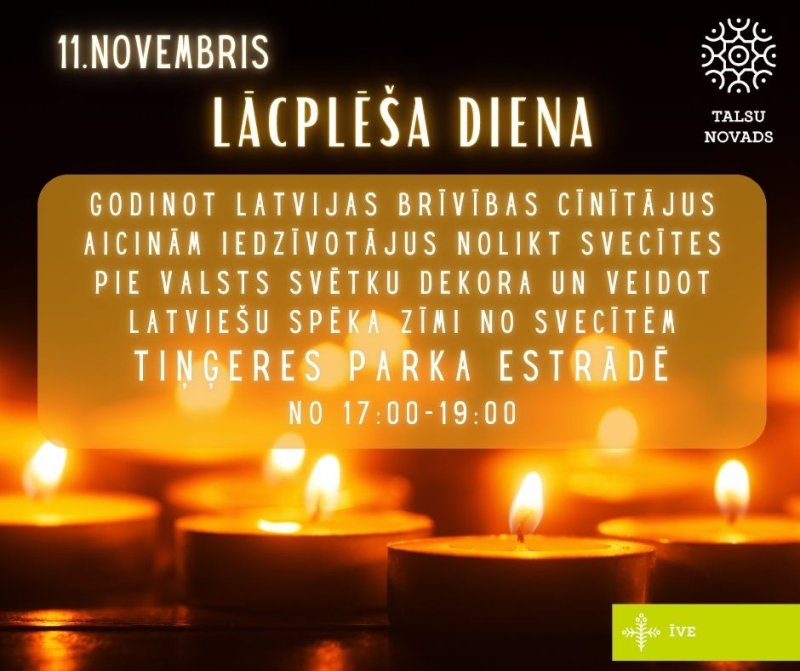 Lāčplēša dienas Tiņģerē afiša