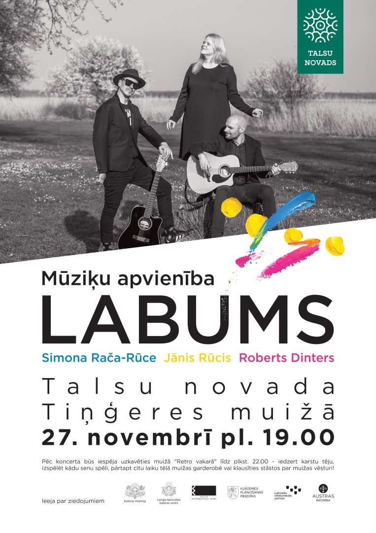 Mūziķu apvienības Labums koncerta afiša