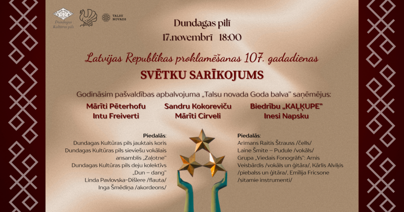 LR Proklamēšanas svētku sarīkojuma afiša