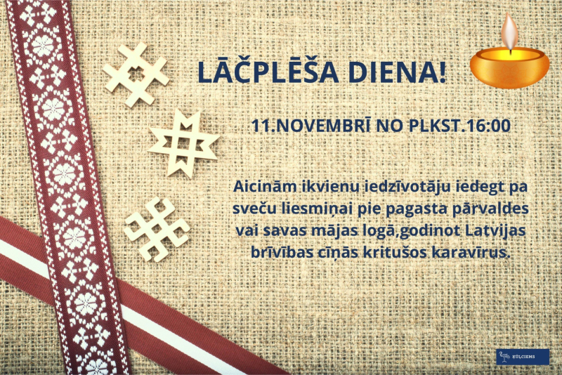 Lāčplēša dienas Ķūļciemā afiša