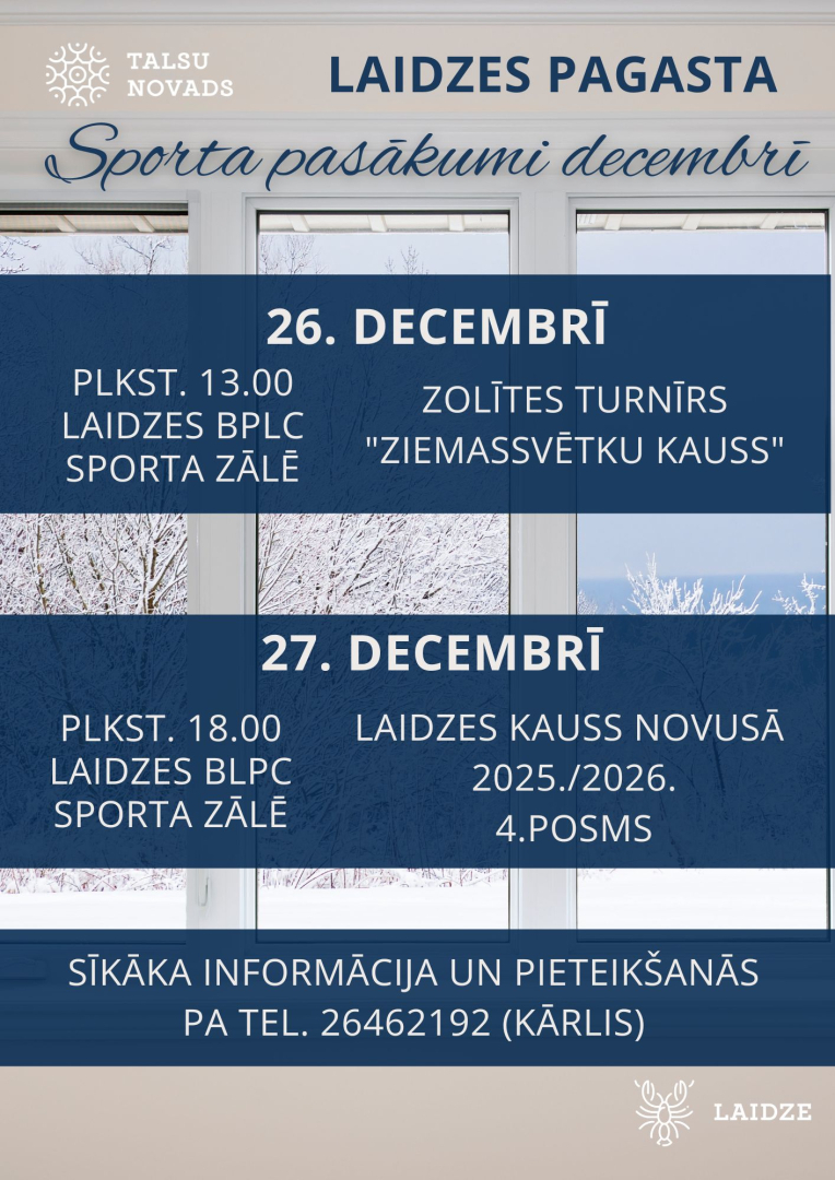 Zolītes turnīra Laidzē afiša