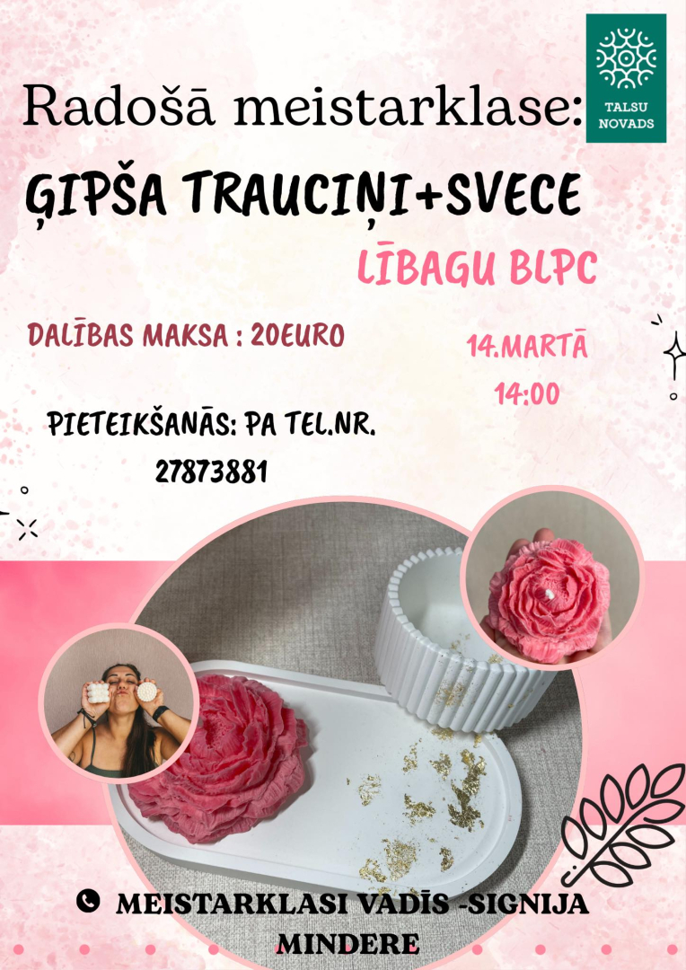 Radošās meistarklases afiša