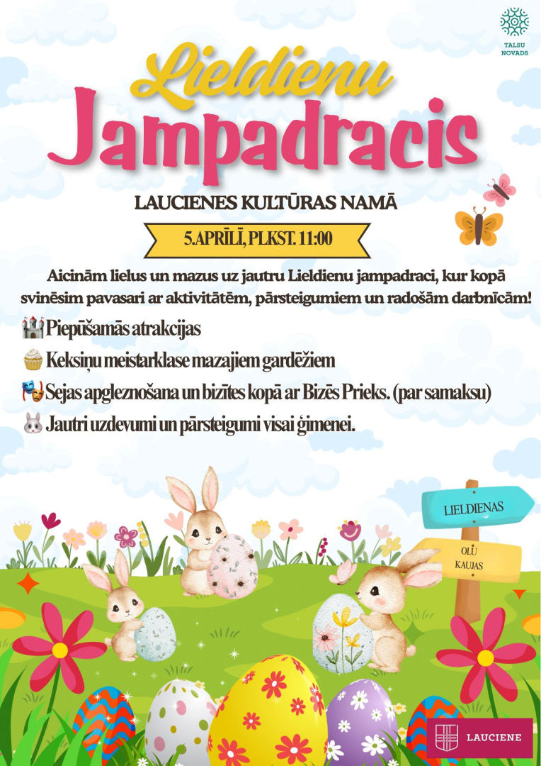Lieldienu jampadrača Laucienē afiša