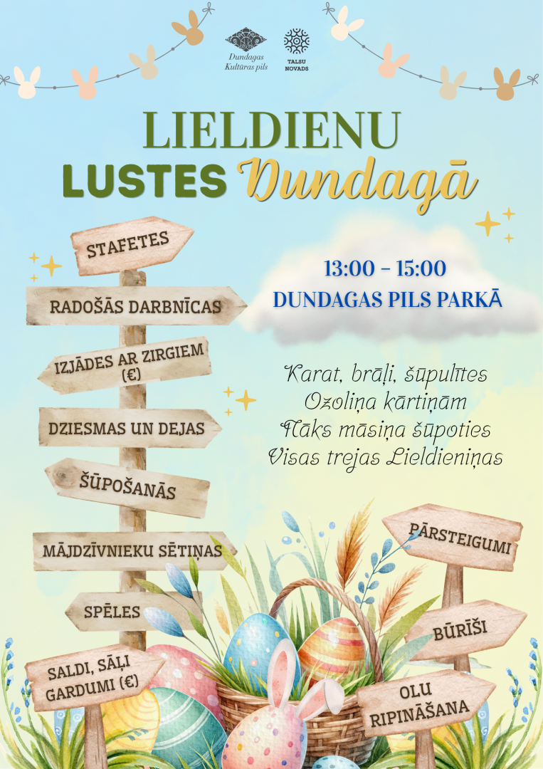 Lieldienu lustes Dundagā afiša