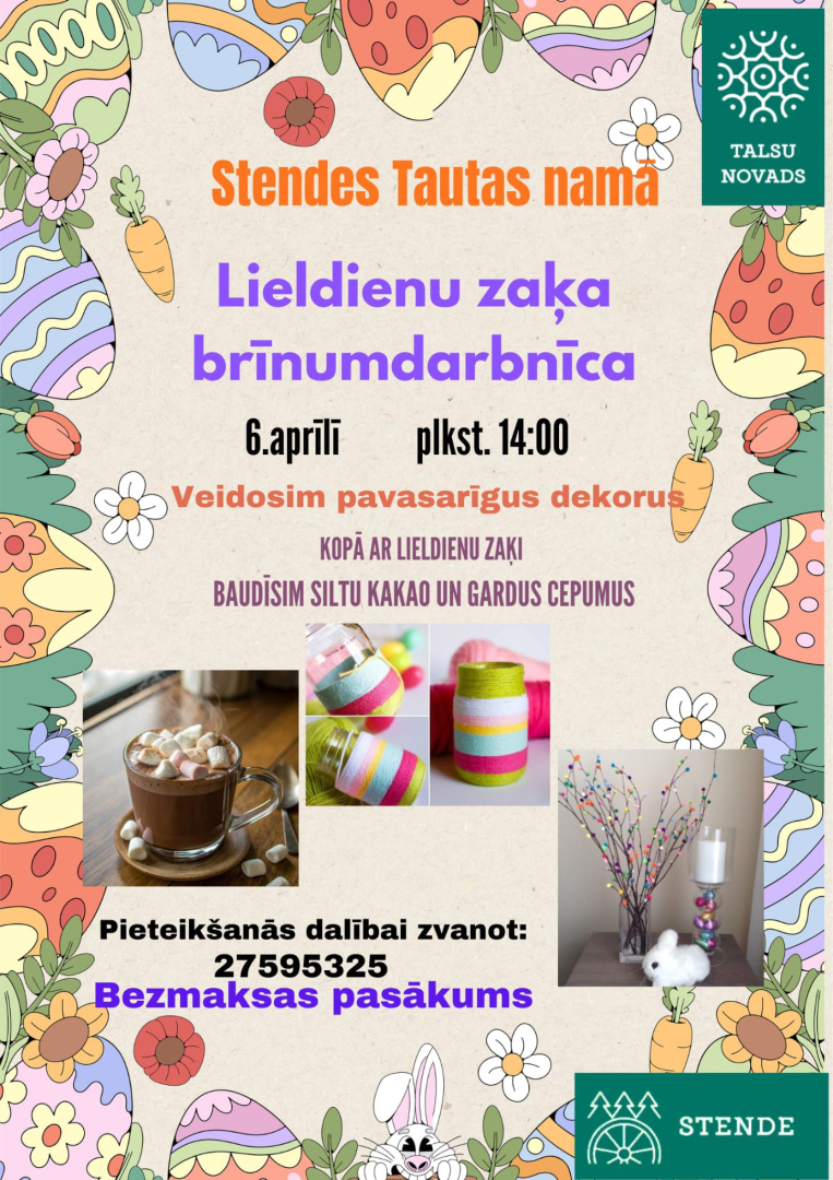 Lieldienu zaķa brīnumdarbnīcas afiša