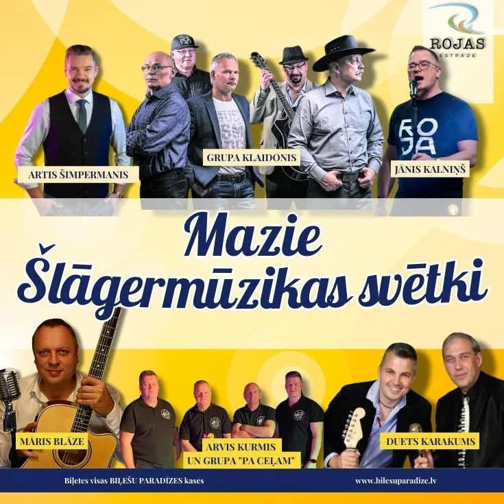 Mazie Šlāgermūzikas svētki afiša