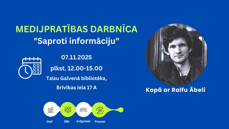 Medijpratības darbnīcas afiša