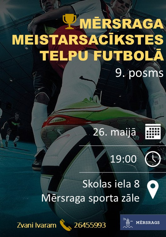 Meistarsacīkšu telpu futbolā afiša