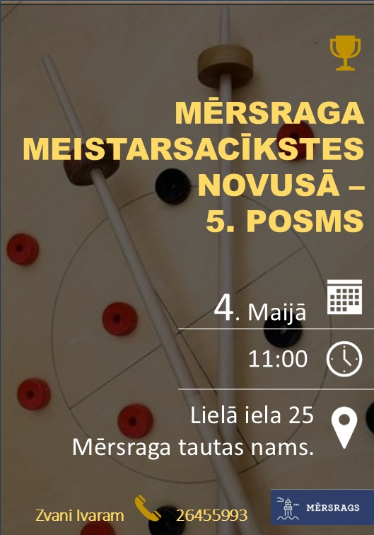 Mērsraga meistarsacīkstes novusā 5. posms