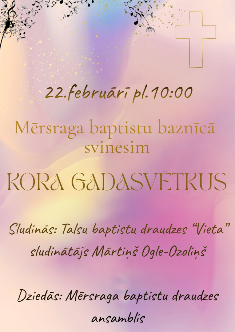 Mērsraga baptistu baznīcas kora gadasvētki
