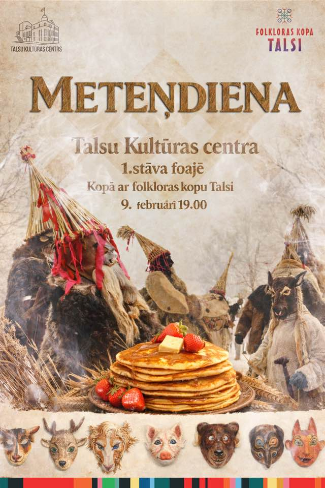Meteņdienas Talsu Kultūras centrā afiša