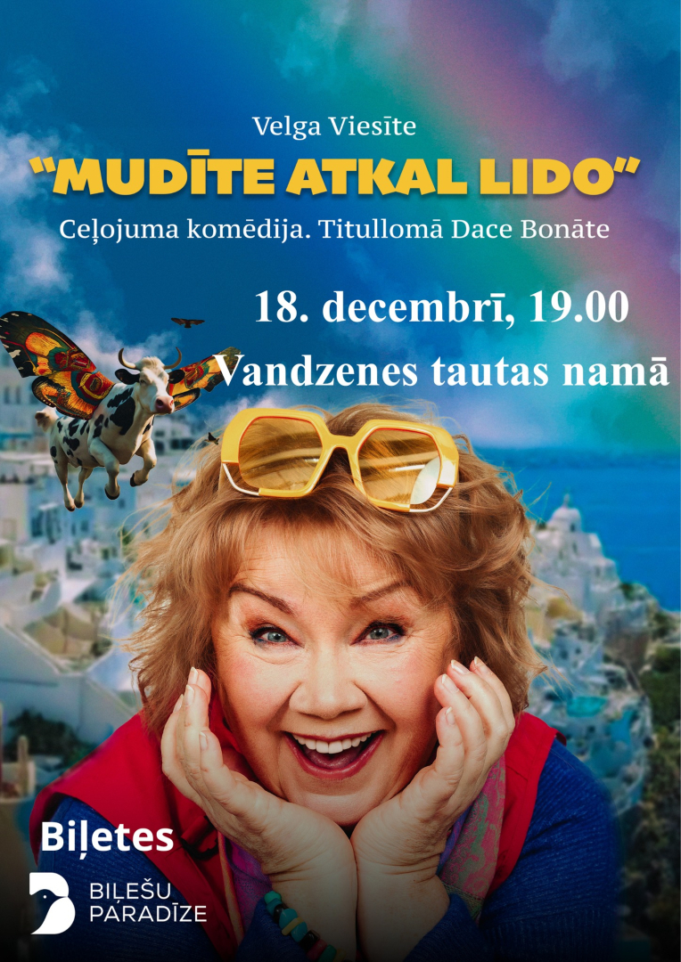 Izrādes Mudīte atkal lido afiša