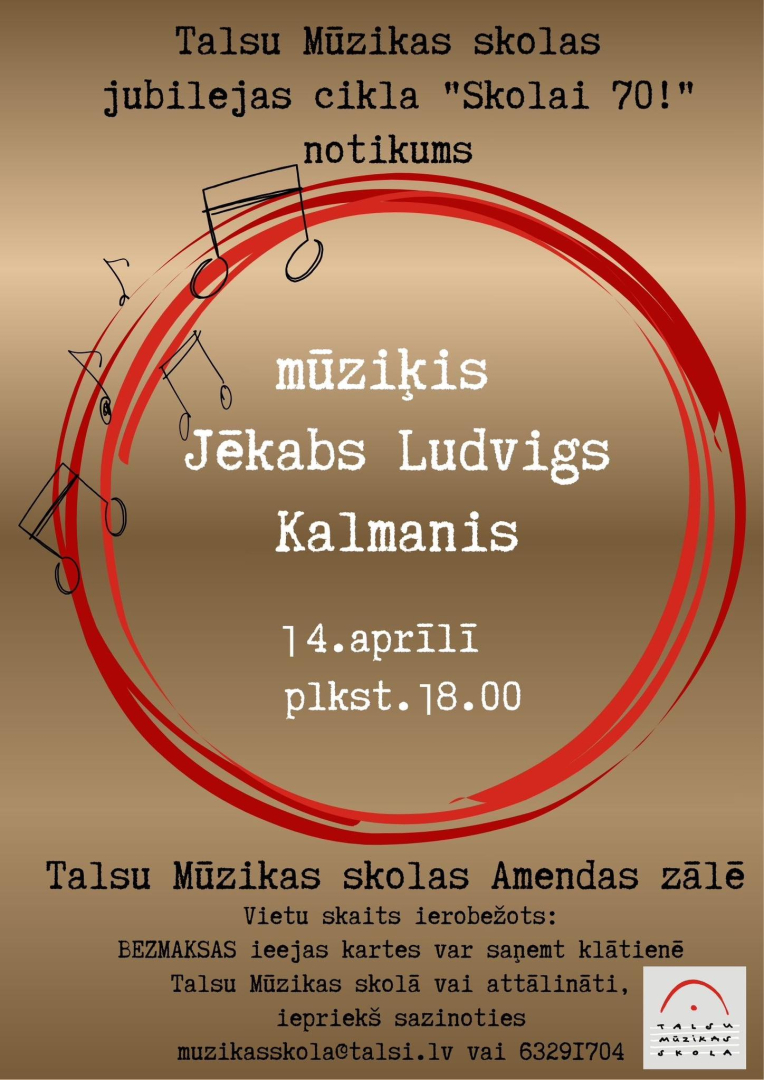 Muzikālas pēcpusdienas ar The Ludvig afiša