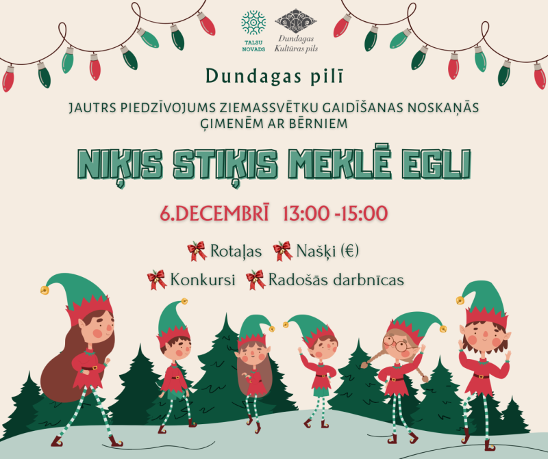 Pasākuma Niķis Stiķis meklē egli afiša