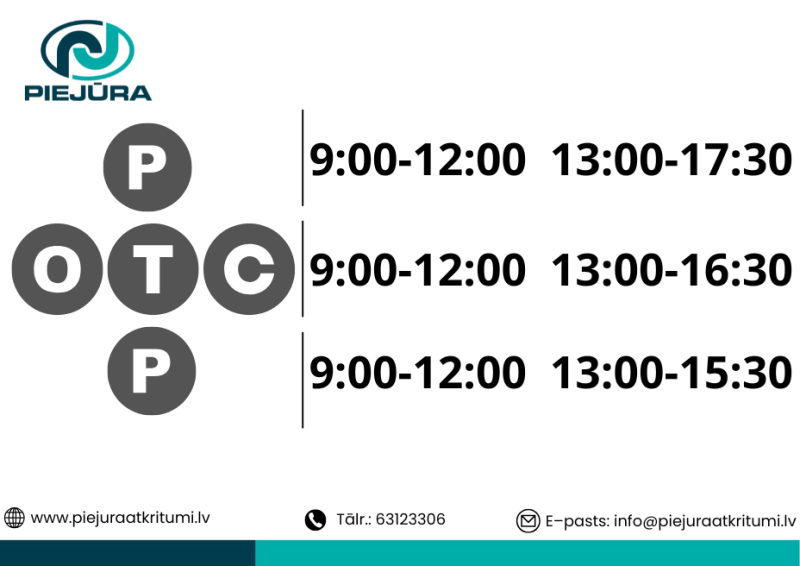 No 1. februāra izmaiņas SIA „Atkritumu apsaimniekošanas sabiedrība „Piejūra”” klientu apkalpošanas centru darba laikā