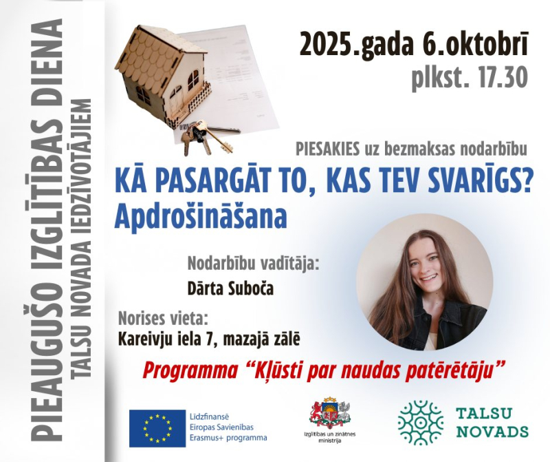 Nodarbības Kā pasargāt to kas tev svarīgs afiša