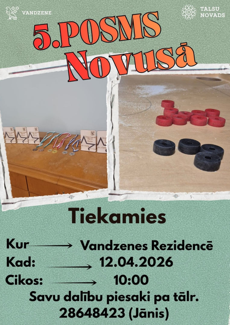 Novusa spēles 5. posma afiša