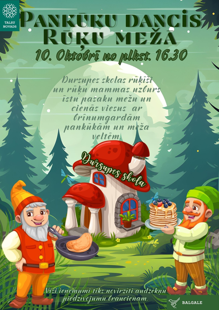 Pankūku danča Rūķu mežā afiša