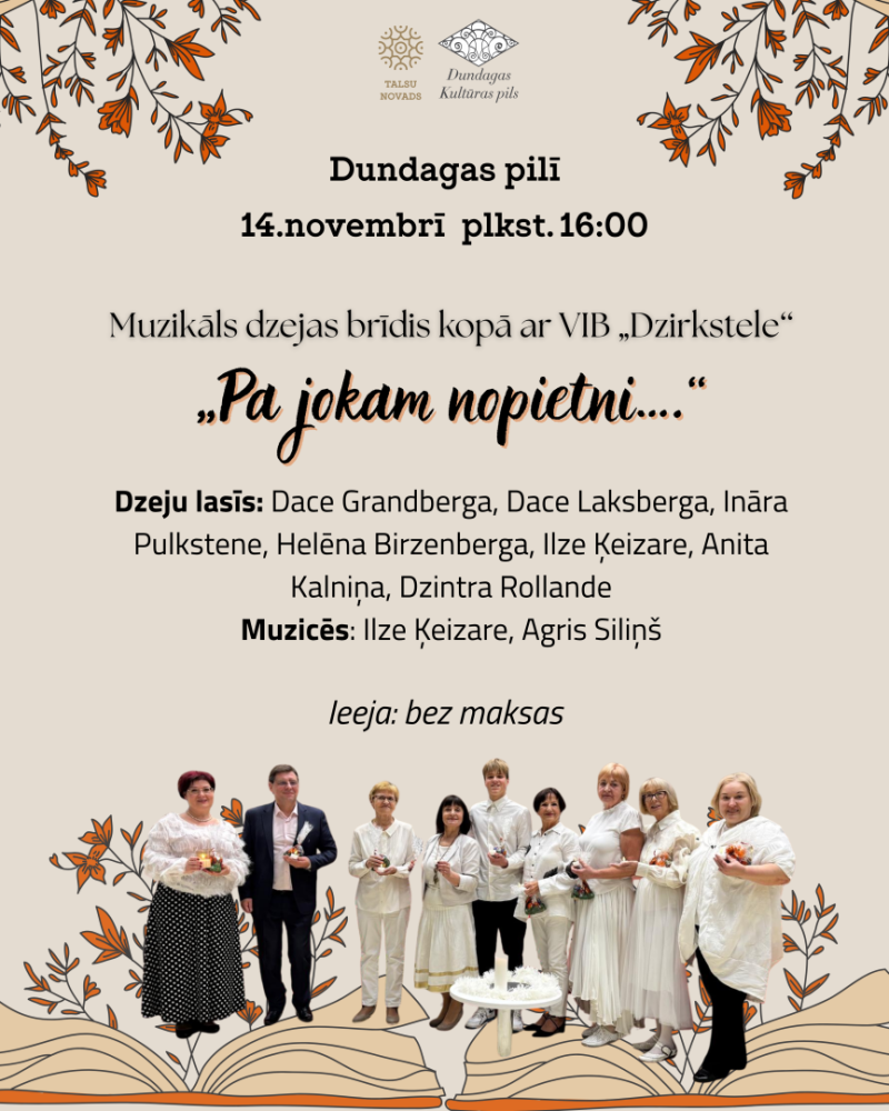 Pasākuma Pa jokam nopietni afiša