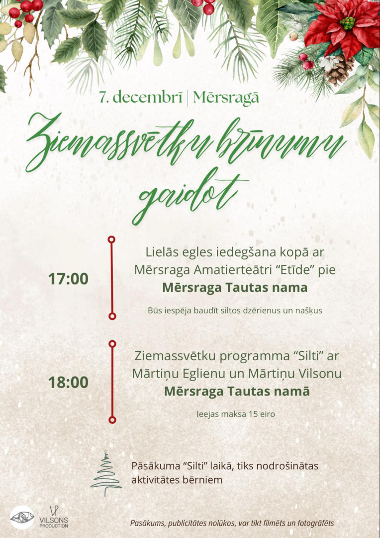 Pasākums Ziemassvētku brīnumu gaidot