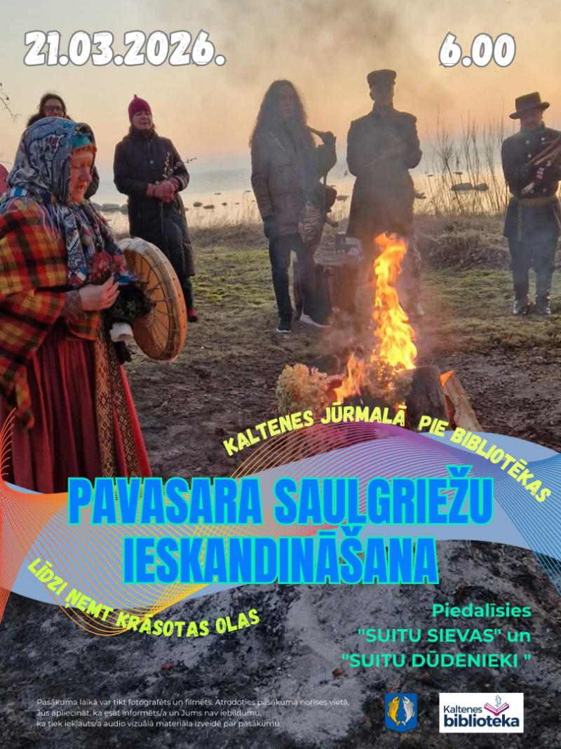 Pavasara saulgriežu ieskandināšanas afiša