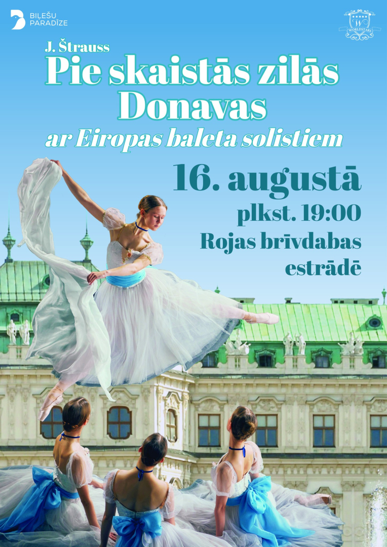 Pie skaistās zilās Donavas afiša
