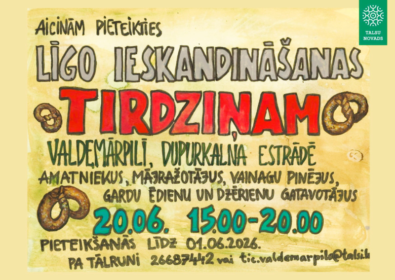 Pieteikšanās Līgo ieskandināšanas tirdziņam afiša