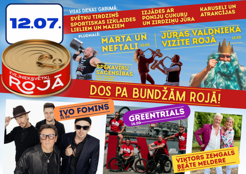 Zvejnieksvētku Rojā afiša