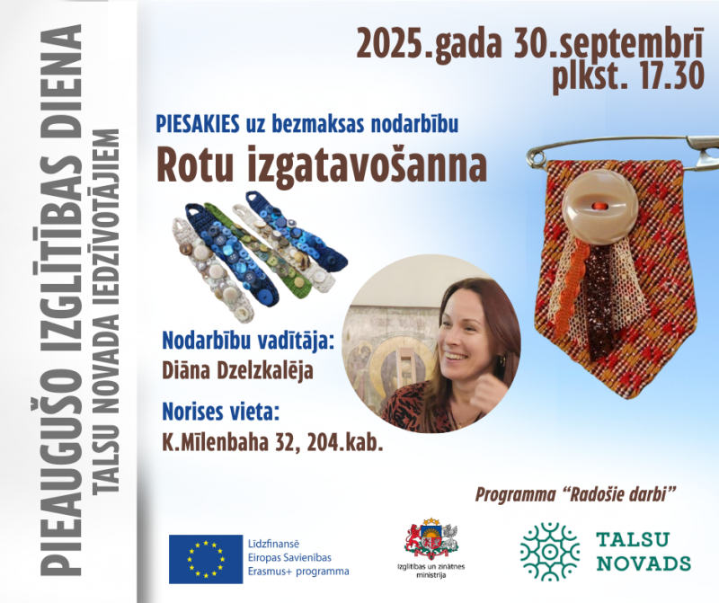 Rotu izgatavošanas meistarklases afiša