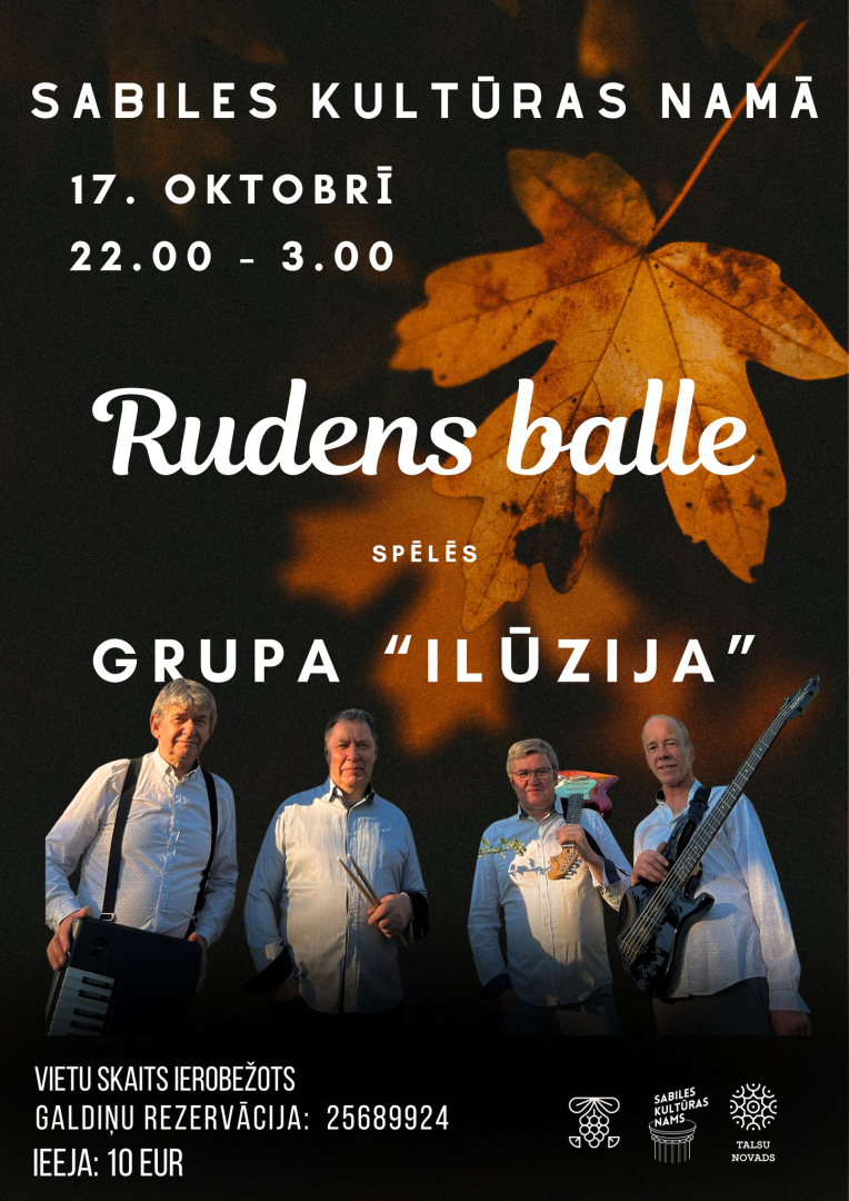 Rudens balles ar grupu Ilūzija afiša